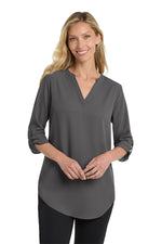 Embroidered Port Authority® Women's 3/4-Sleeve Tunic Blouse (LW701)