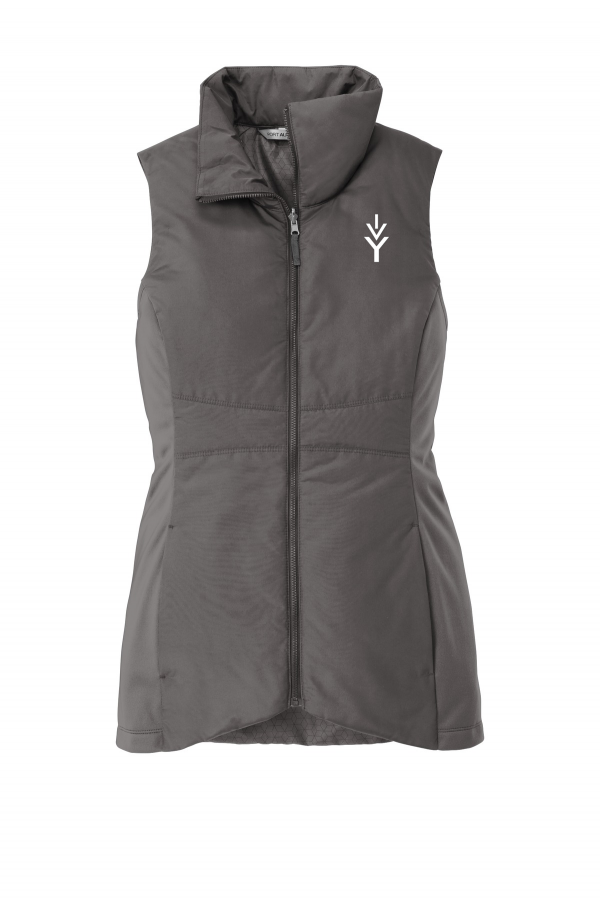 Embroidered Women's Collective Insulated Vest (Port Authority L903) - Graphite