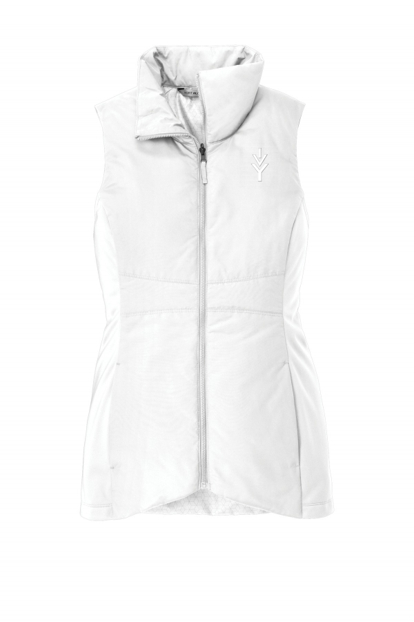 Embroidered Women's Collective Insulated Vest (Port Authority L903) - White
