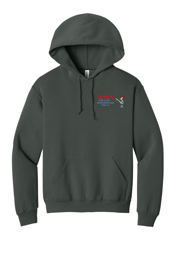 Hoodie Emb - Charcoal Grey