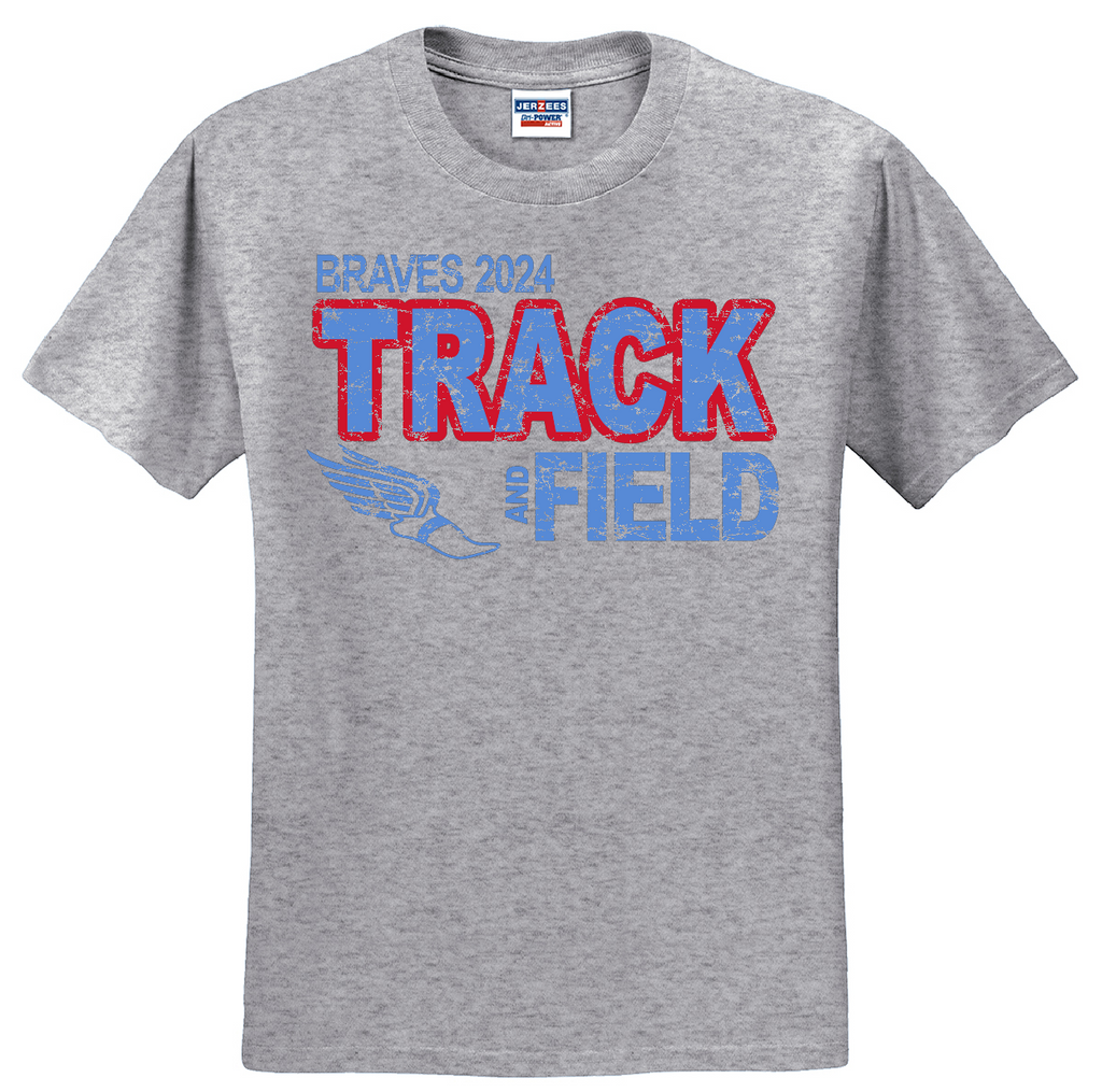 Braves HS Track Team Logo T-shirt - REQUIRED
