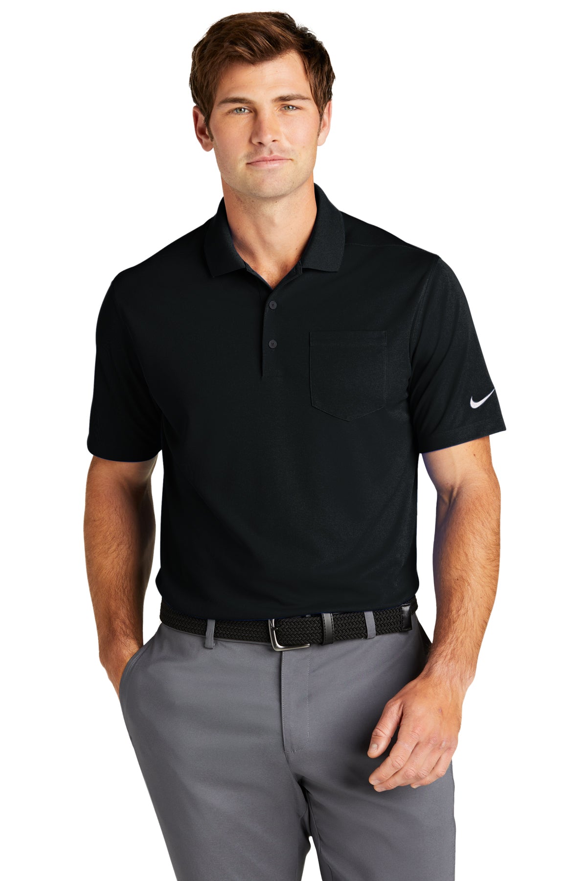 4C Embroidered Nike Dri-FIT Micro Pique 2.0 Pocket Polo - 2103