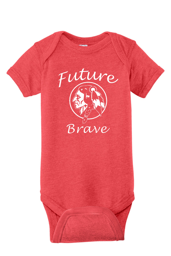 Infant Vintage Fine Jersey Bodysuit (Rabbit Skins RS4424) - Vintage Red