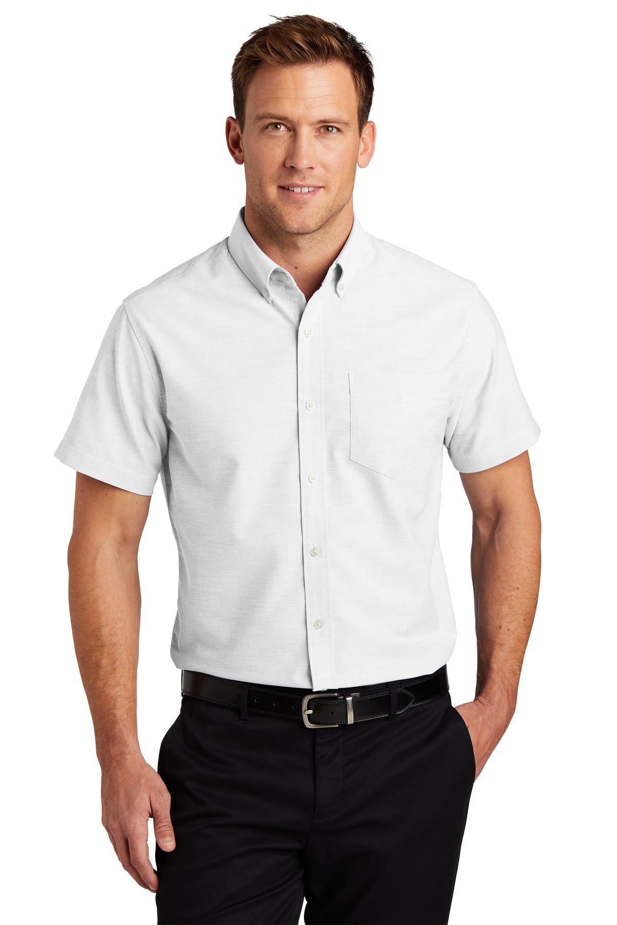 S659 Port Authority® Short Sleeve SuperPro™ Oxford Shirt