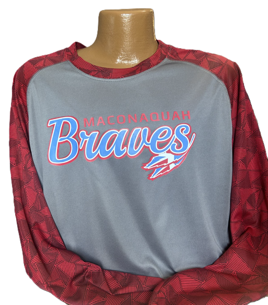 Last One! Augusta Braves Script Long Sleeve