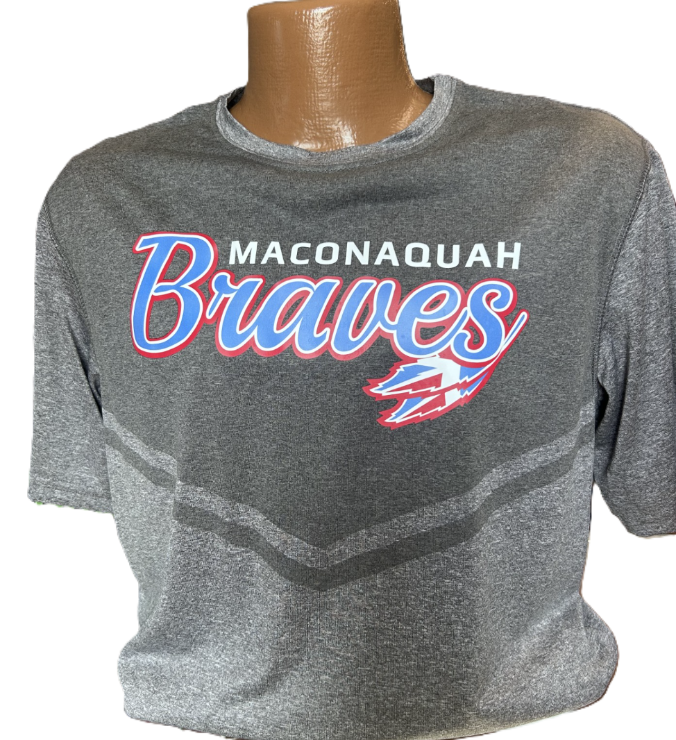 Closeout! Holloway Braves Script Dry-Excel T-Shirt