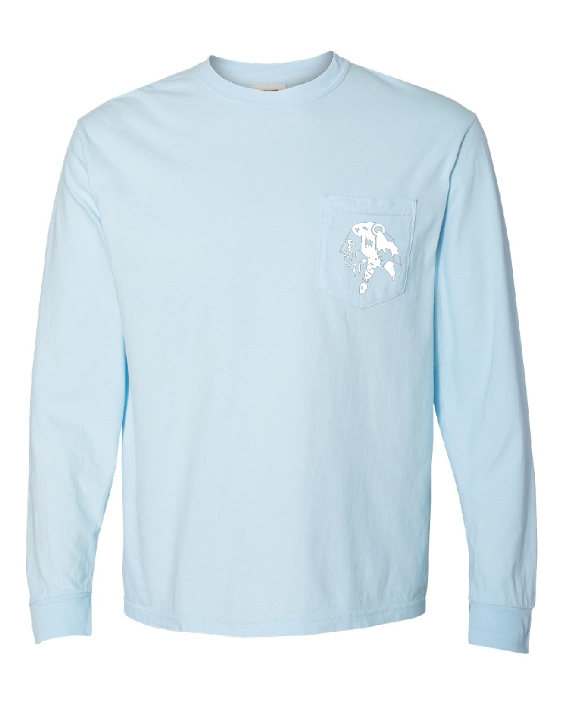 Brave Pride Comfort Colors Pocket Long Sleeve T-Shirt