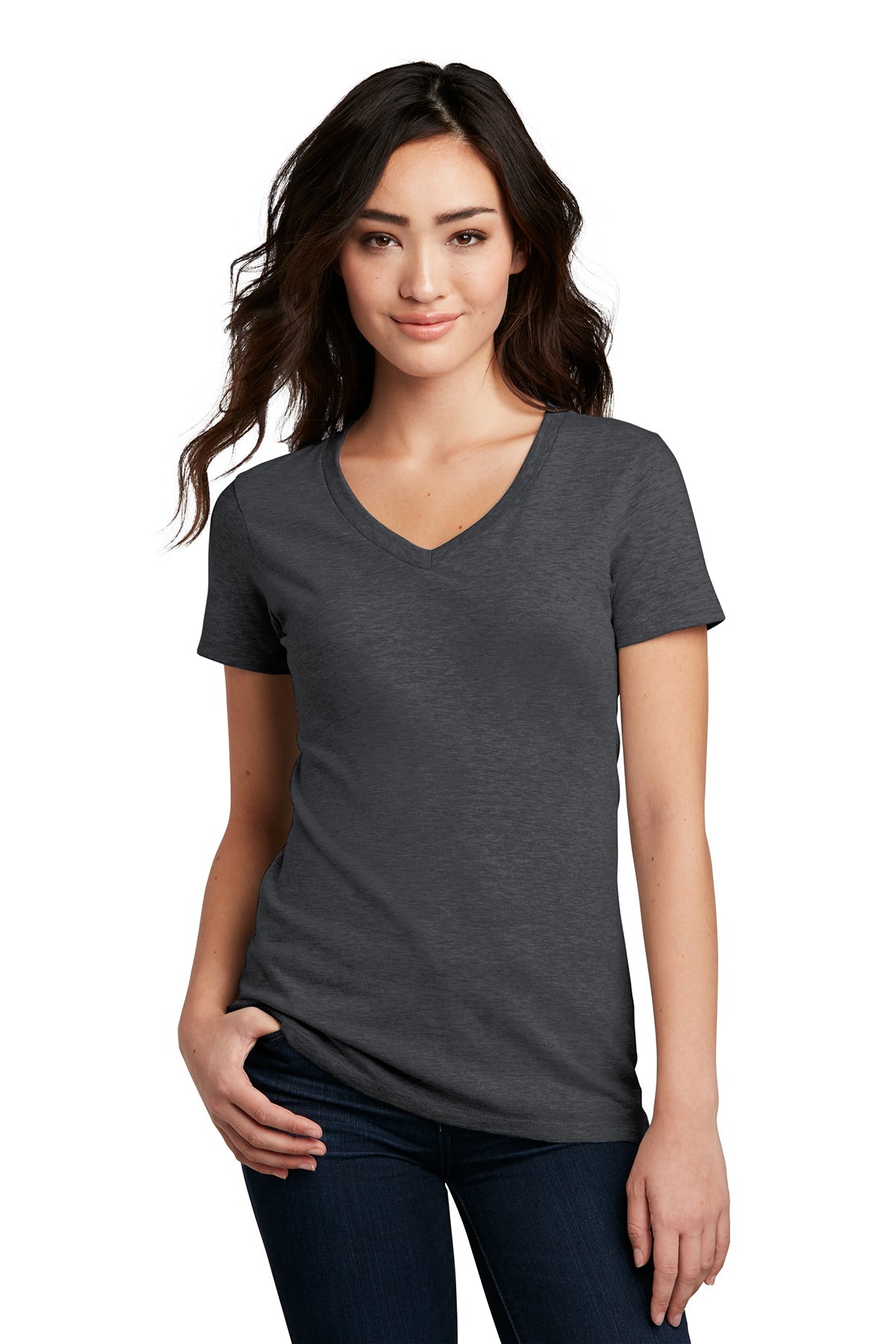 DM1190L District ® Women’s Perfect Blend ® V-Neck Tee