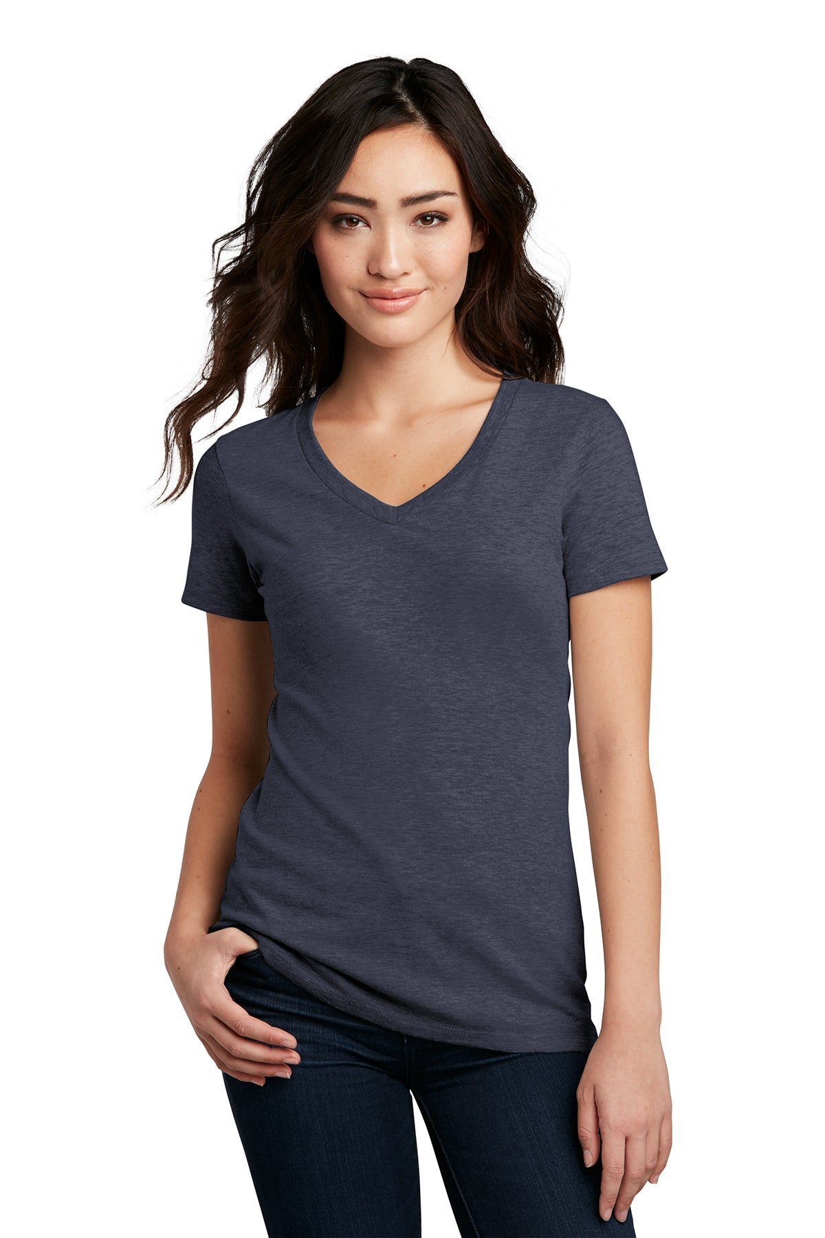 DM1190L District ® Women’s Perfect Blend ® V-Neck Tee
