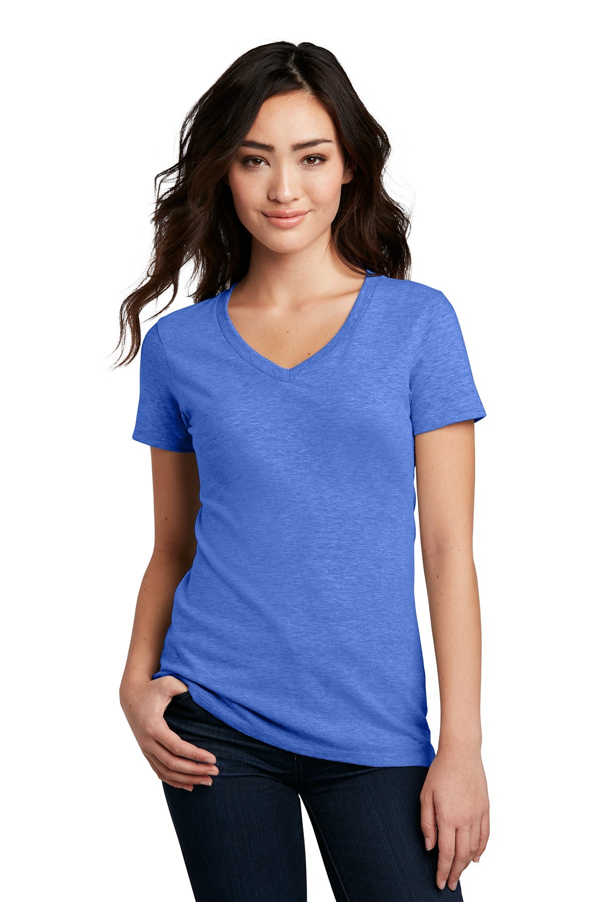 DM1190L District ® Women’s Perfect Blend ® V-Neck Tee