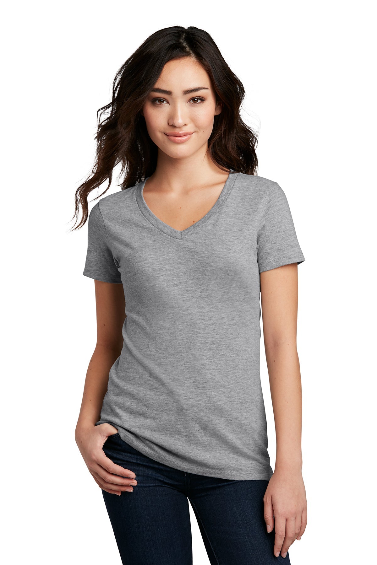 DM1190L District ® Women’s Perfect Blend ® V-Neck Tee