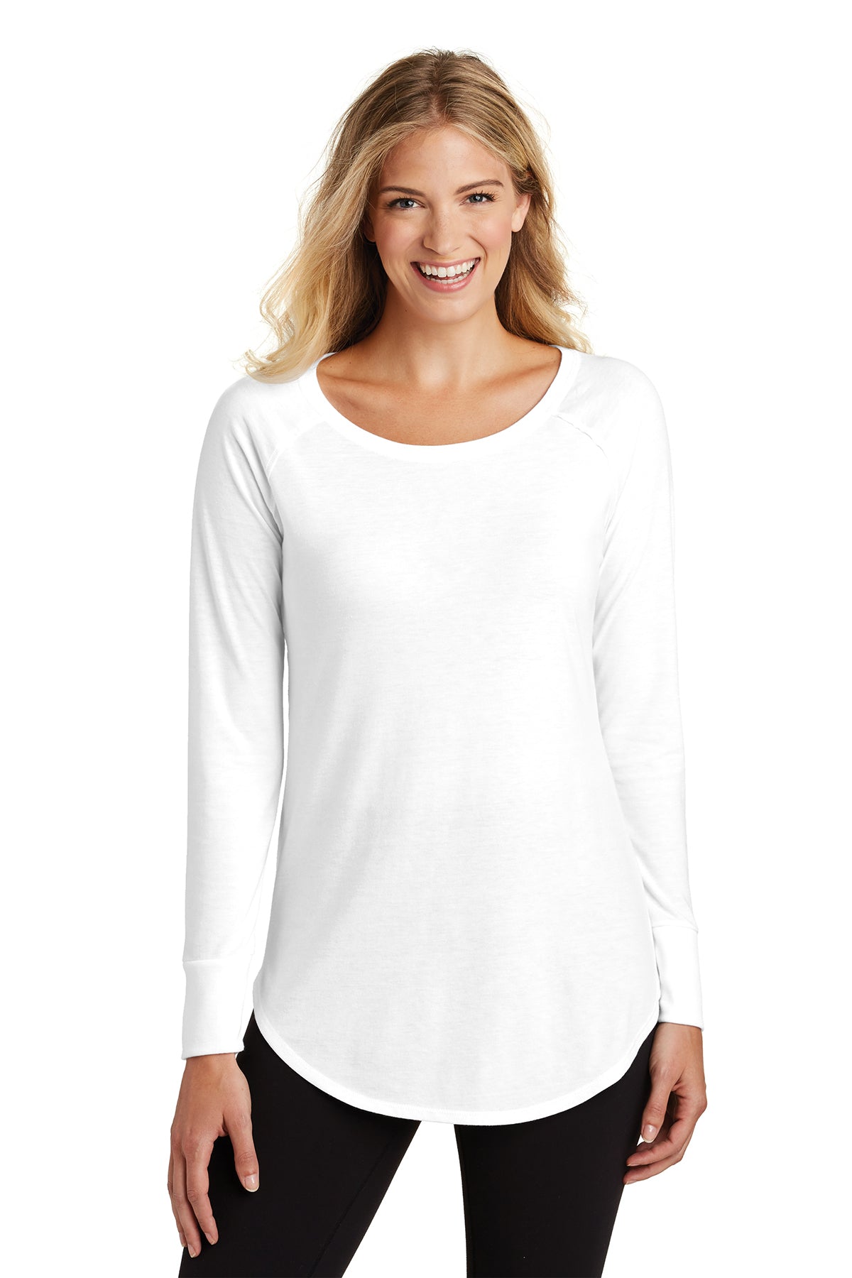 DT132L District ® Women’s Perfect Tri ® Long Sleeve Tunic Tee