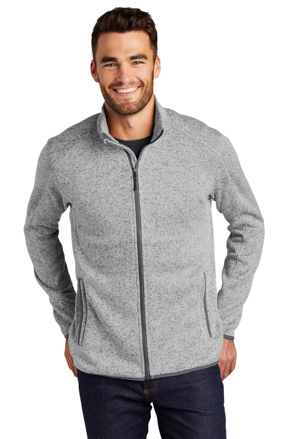 F232  Port Authority® Sweater Fleece Jacket
