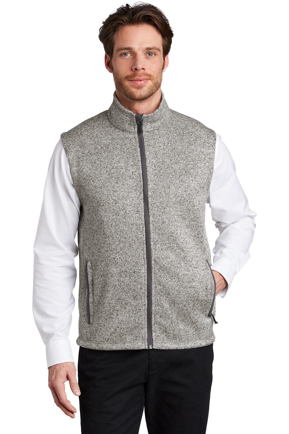 F236  Port Authority ® Sweater Fleece Vest