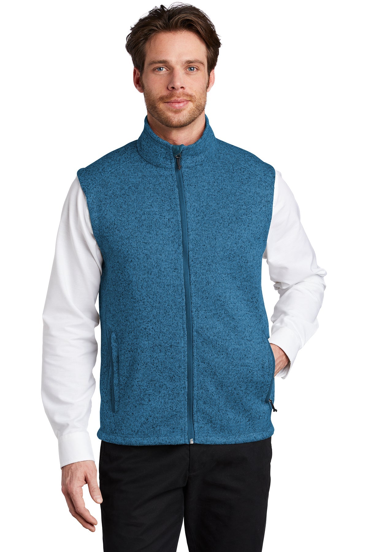 F236  Port Authority ® Sweater Fleece Vest