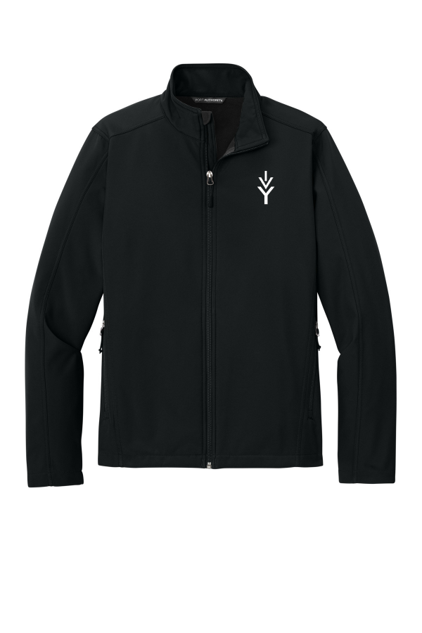 Embroidered Core Soft Shell Jacket (Port Authority J317) - Black