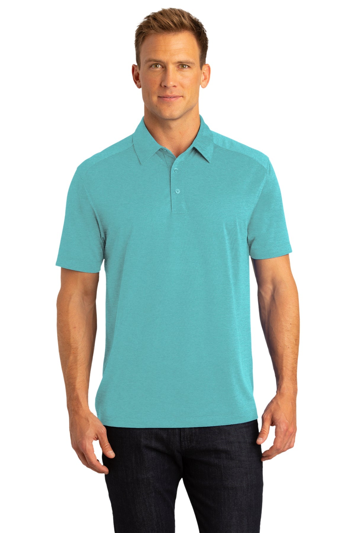 K574  Port Authority® Digi Heather Performance Polo