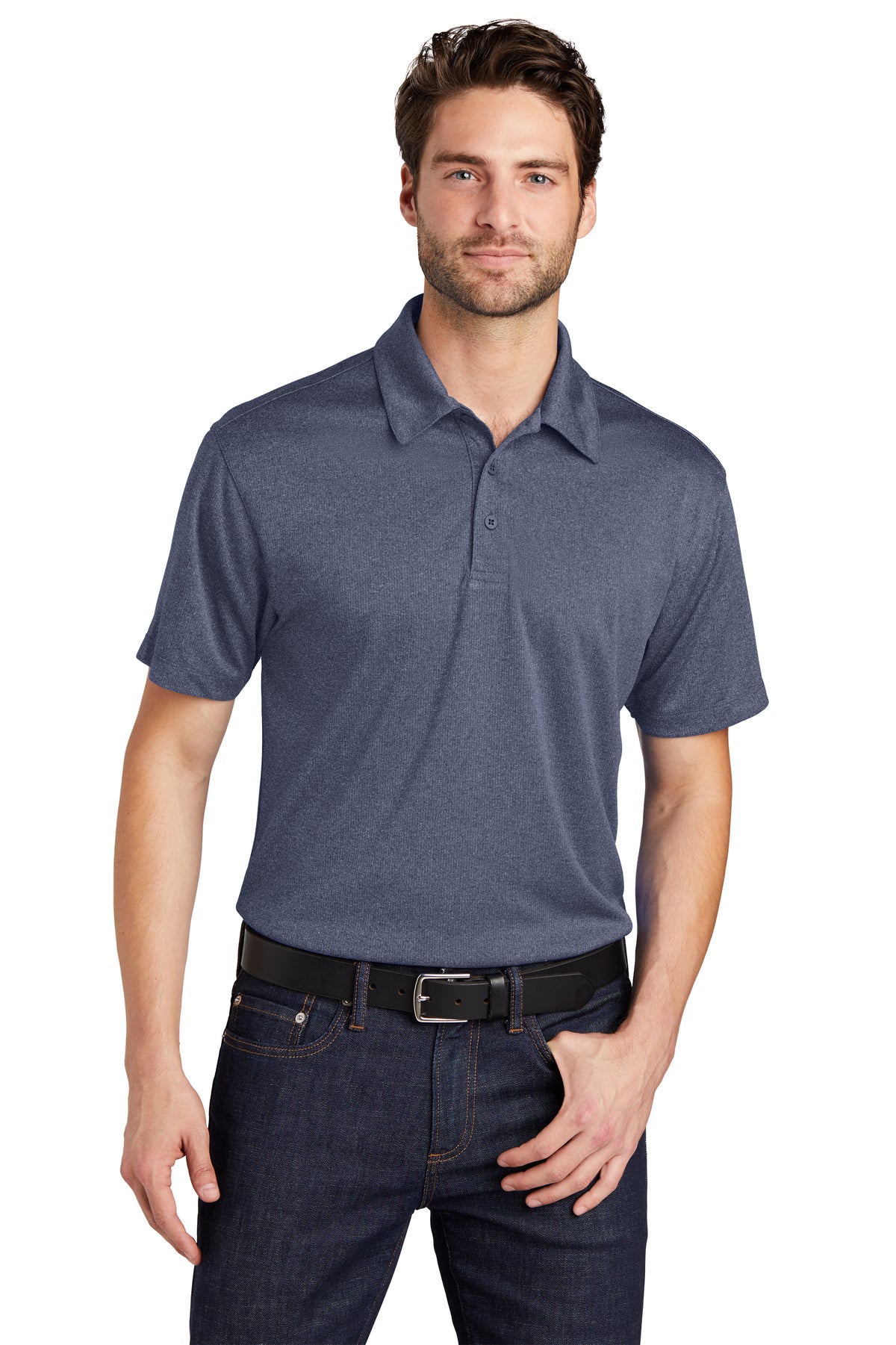 K576 Port Authority® Trace Heather Polo