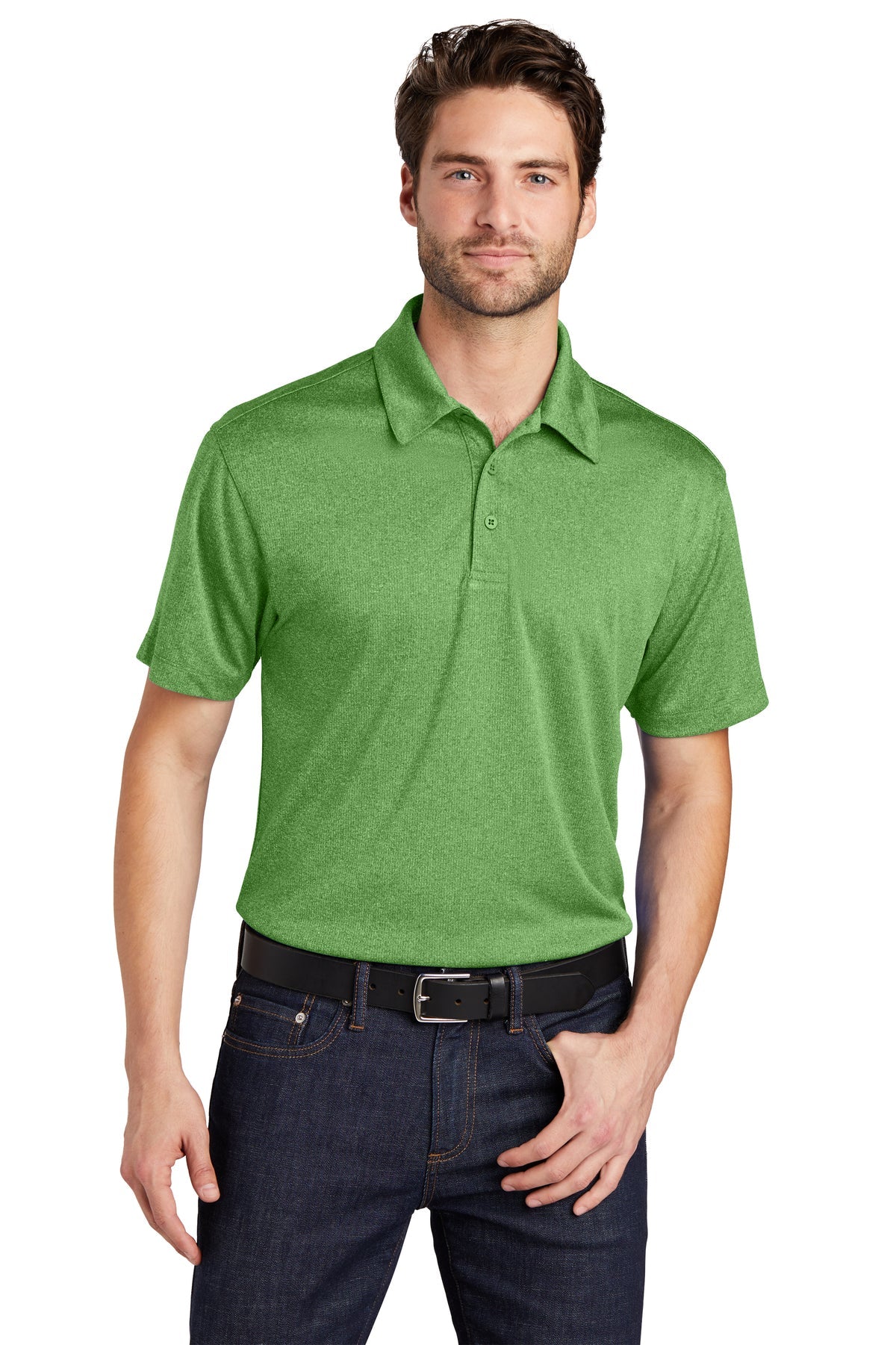K576 Port Authority® Trace Heather Polo