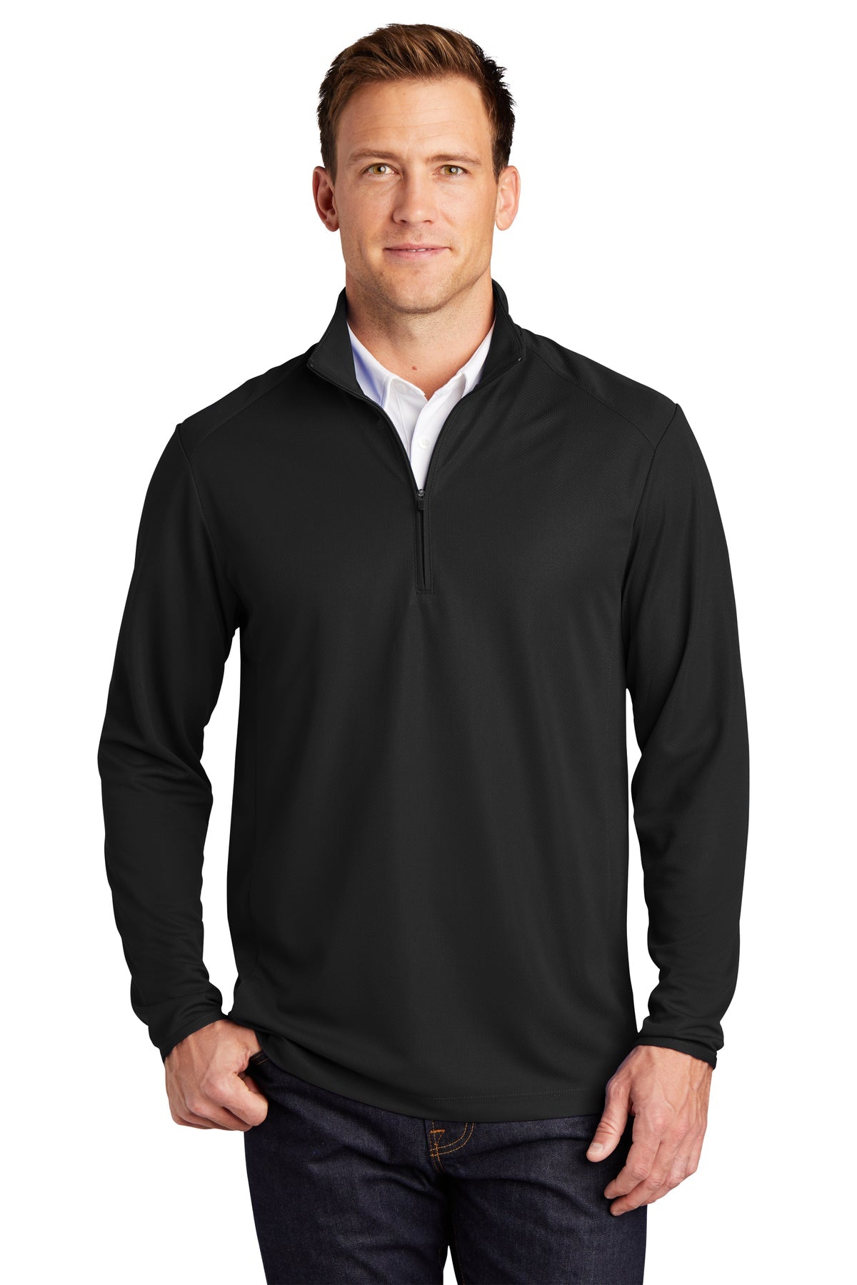 K806 Port Authority® Pinpoint Mesh 1/2-Zip