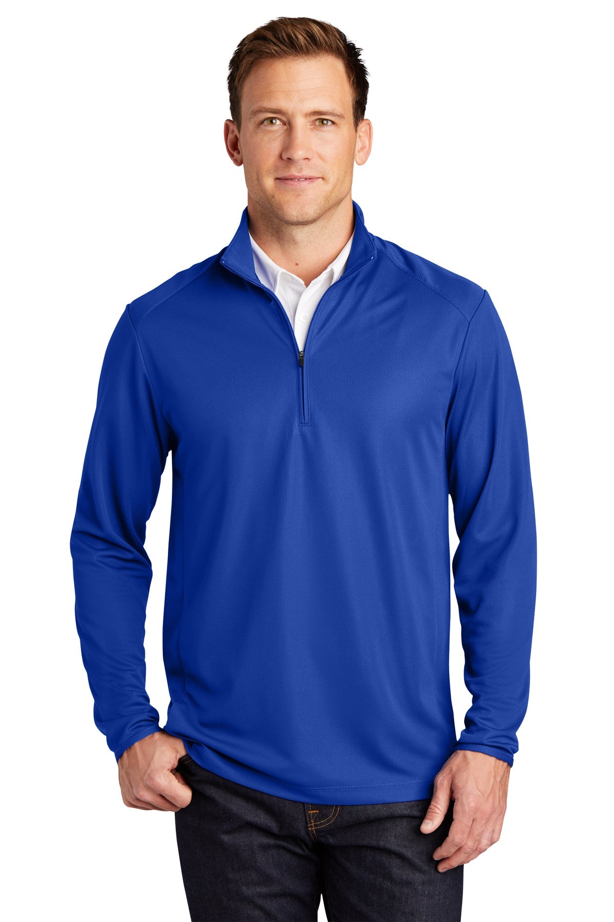 K806 Port Authority® Pinpoint Mesh 1/2-Zip