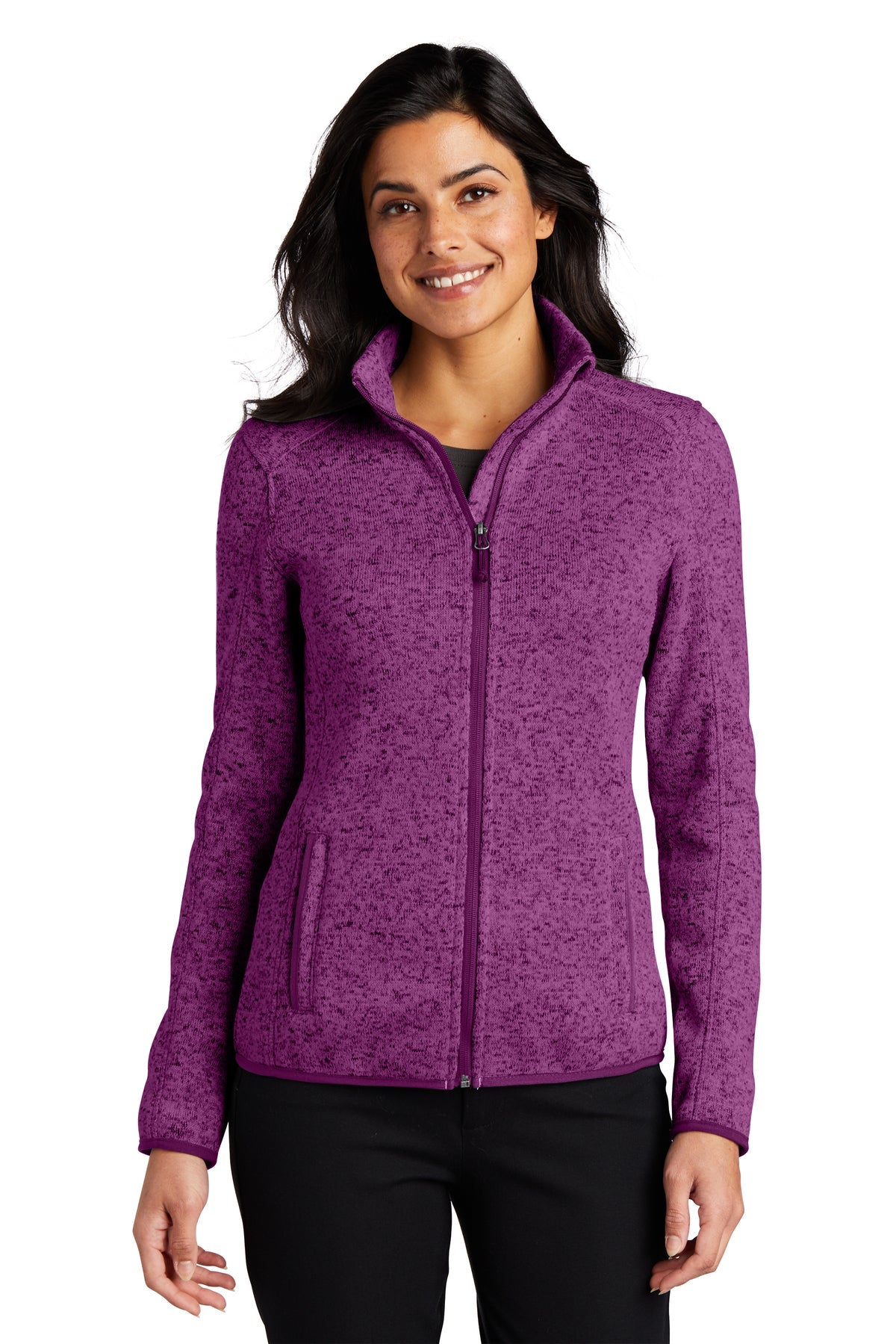L232  Port Authority® Ladies Sweater Fleece Jacket