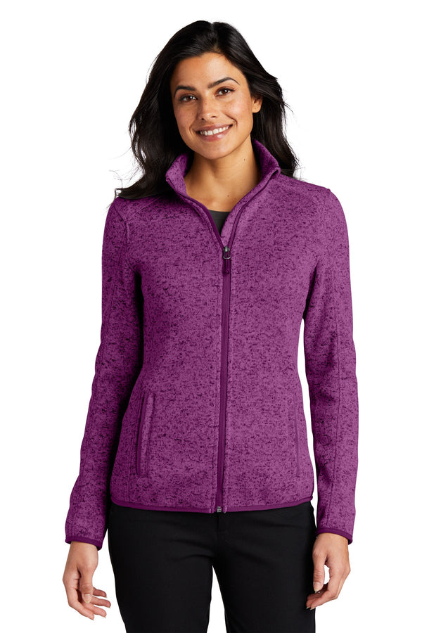 L232  Port Authority® Ladies Sweater Fleece Jacket