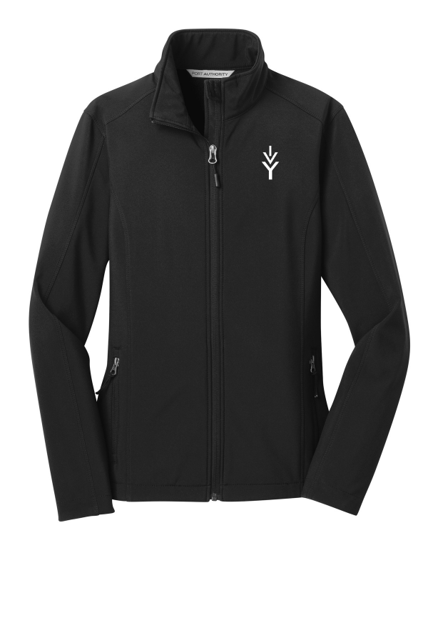Embroidered Women's Core Soft Shell Jacket (Port Authority L317) - Black