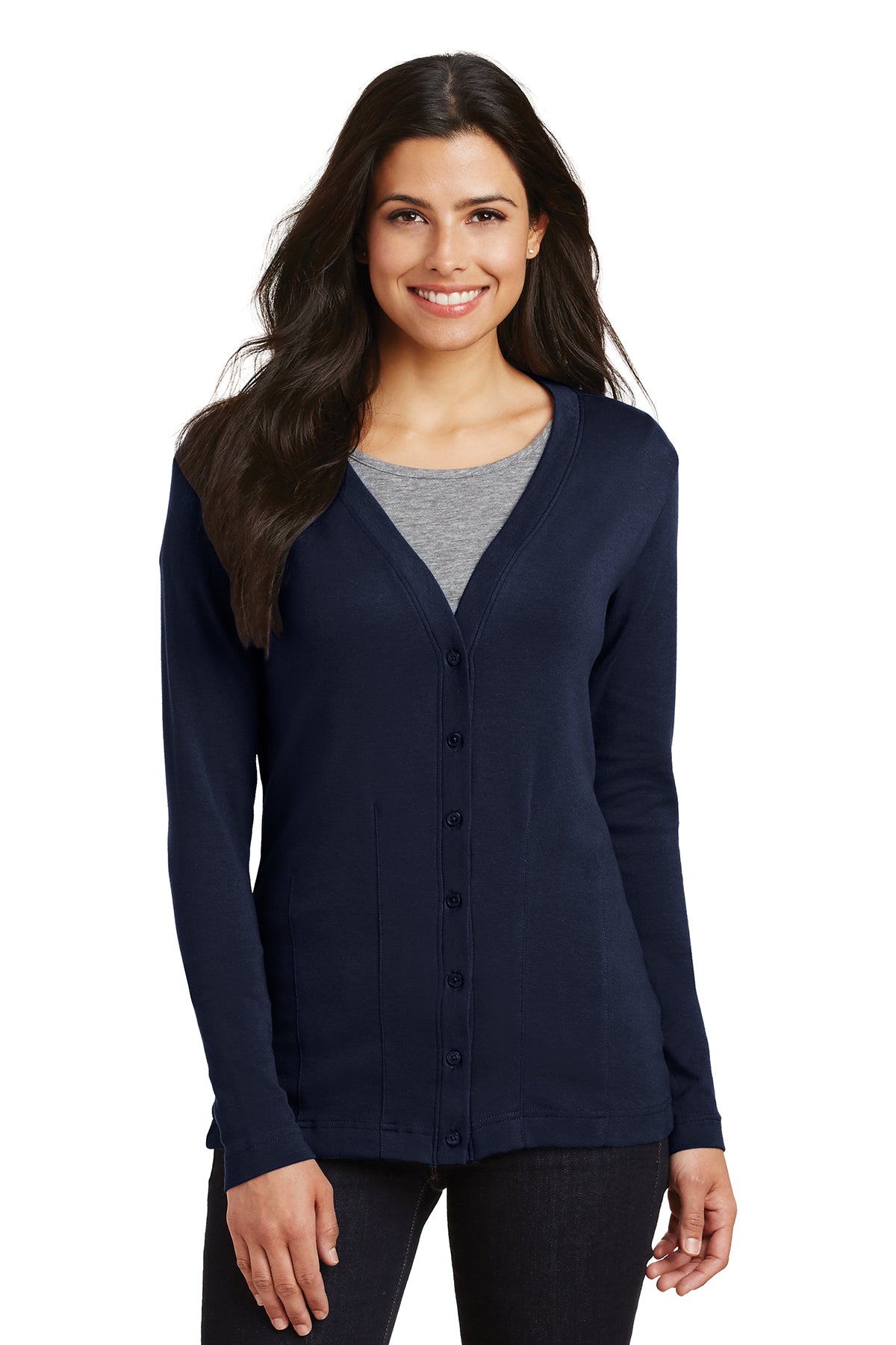 L515 Port Authority® Ladies Modern Stretch Cotton Cardigan