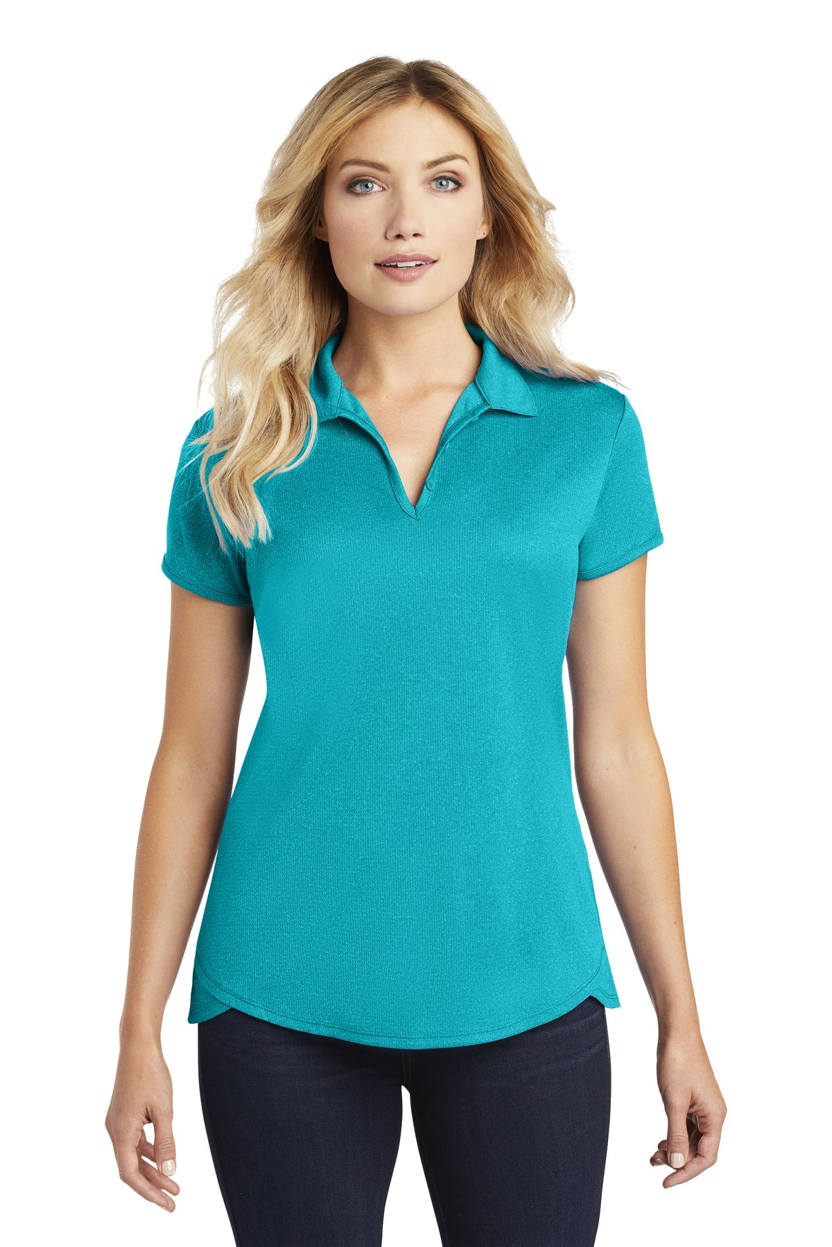 L576 Port Authority® Ladies Trace Heather Polo