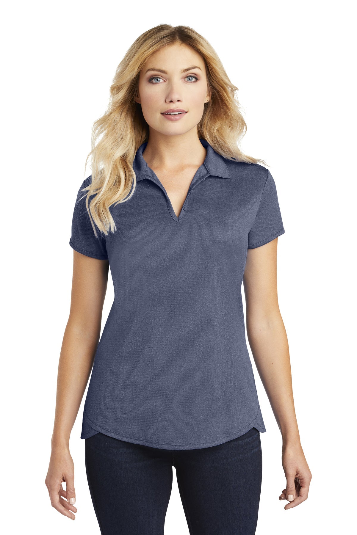 L576 Port Authority® Ladies Trace Heather Polo