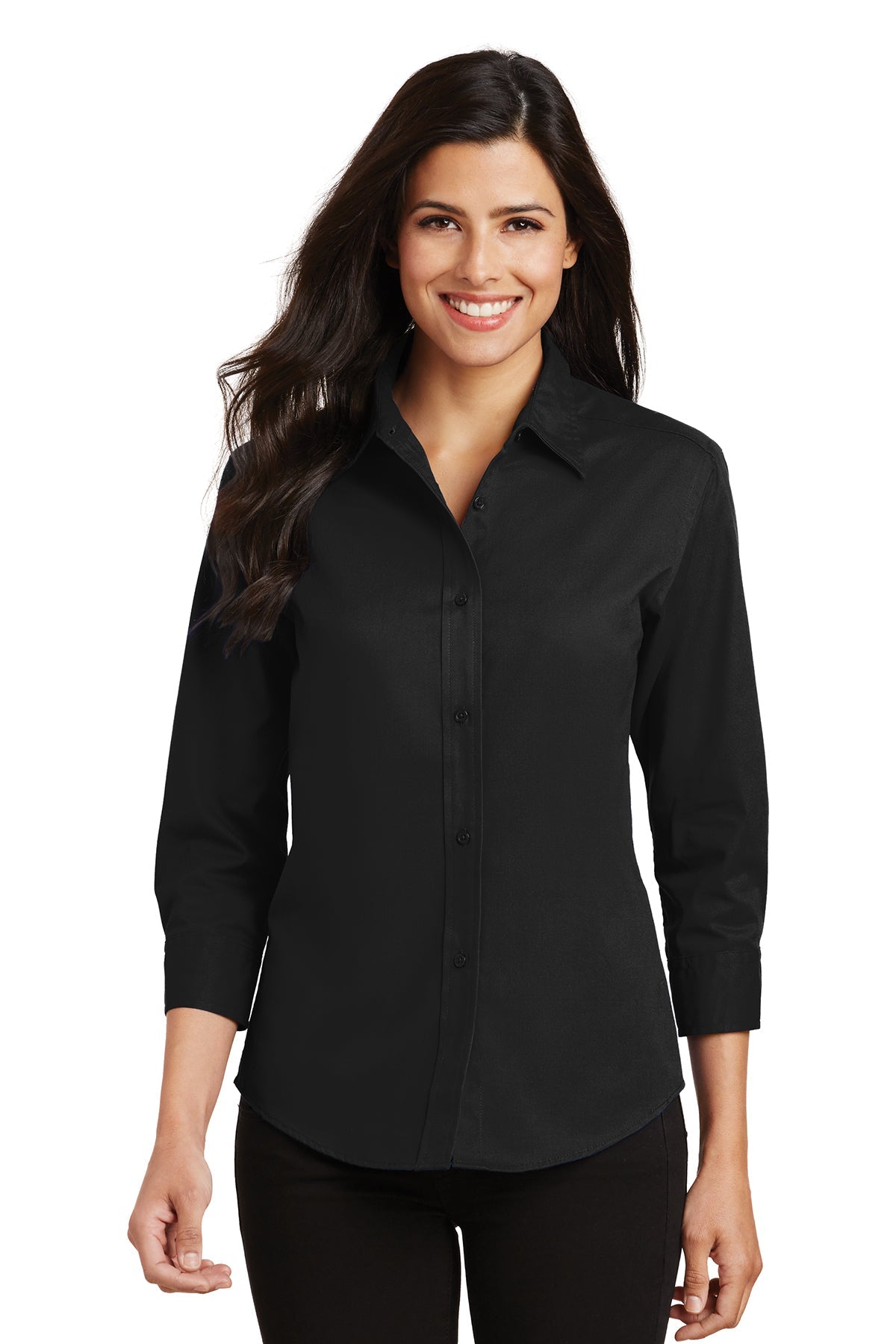 L612 Port Authority® Ladies 3/4-Sleeve Easy Care Shirt