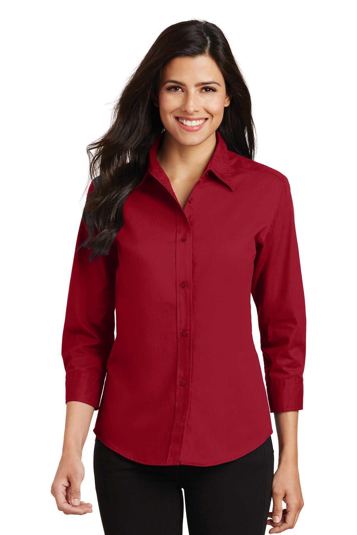 L612 Port Authority® Ladies 3/4-Sleeve Easy Care Shirt