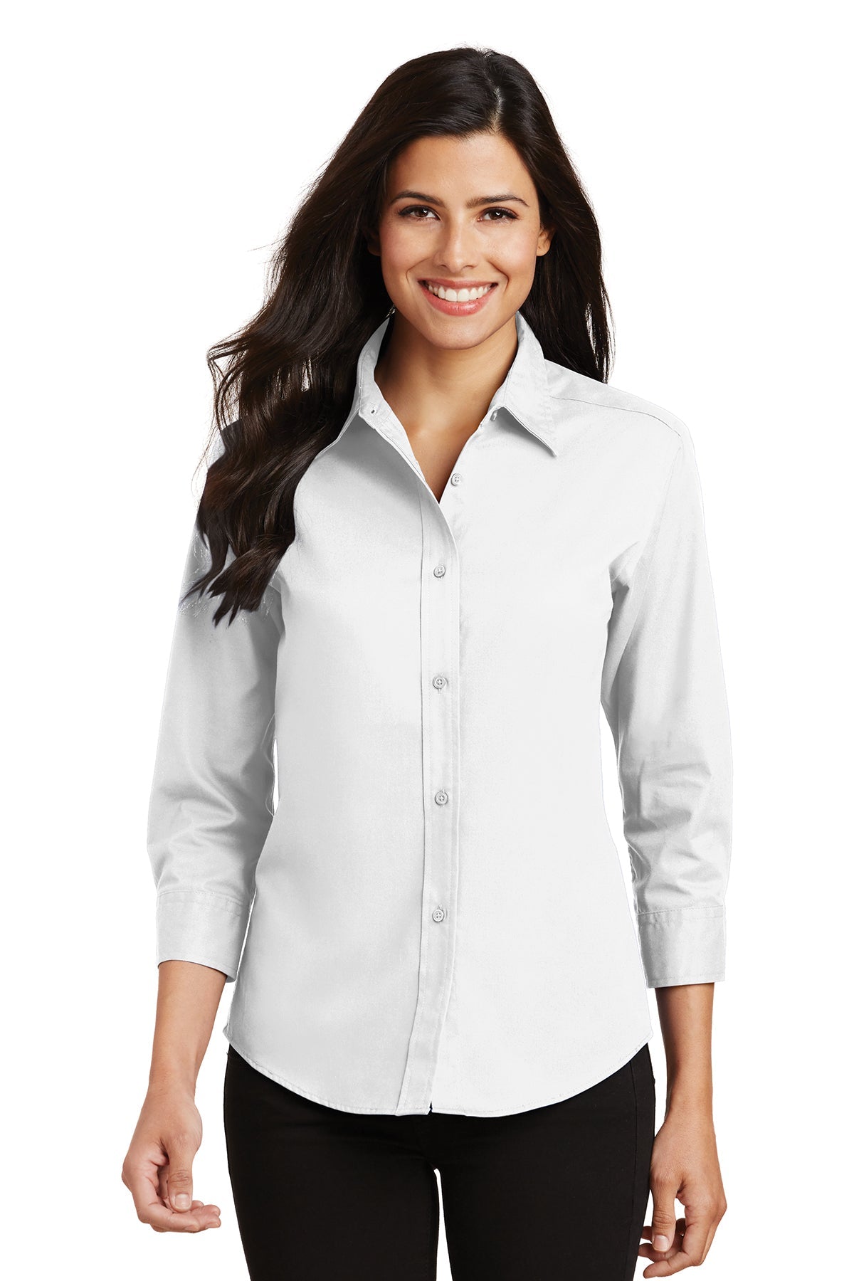 L612 Port Authority® Ladies 3/4-Sleeve Easy Care Shirt