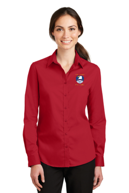 Ladies SuperPro Twill Shirt L663 Red