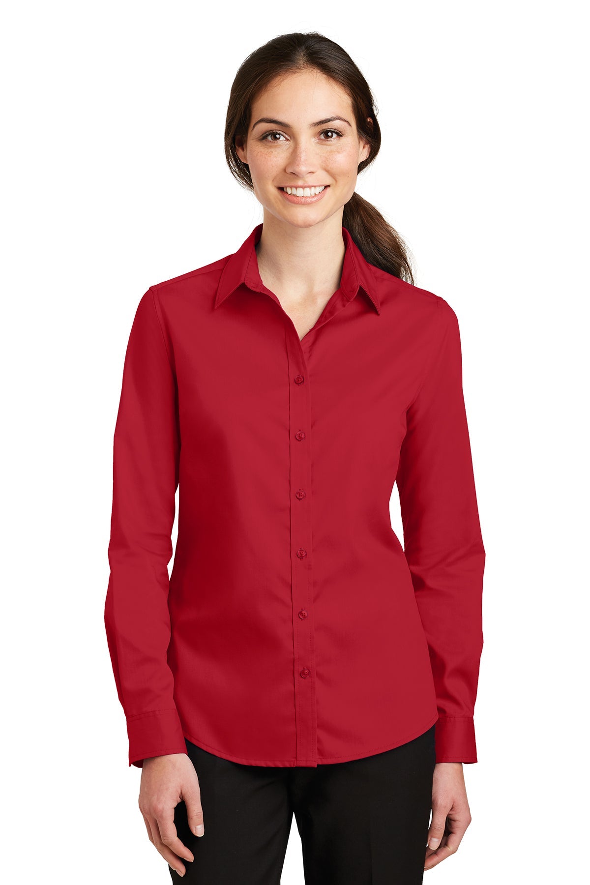 L663 Port Authority® Ladies SuperPro™ Twill Shirt
