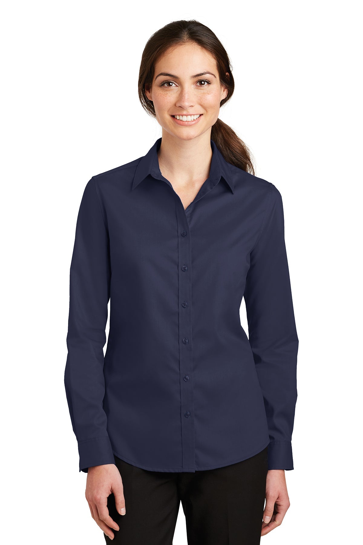 L663 Port Authority® Ladies SuperPro™ Twill Shirt