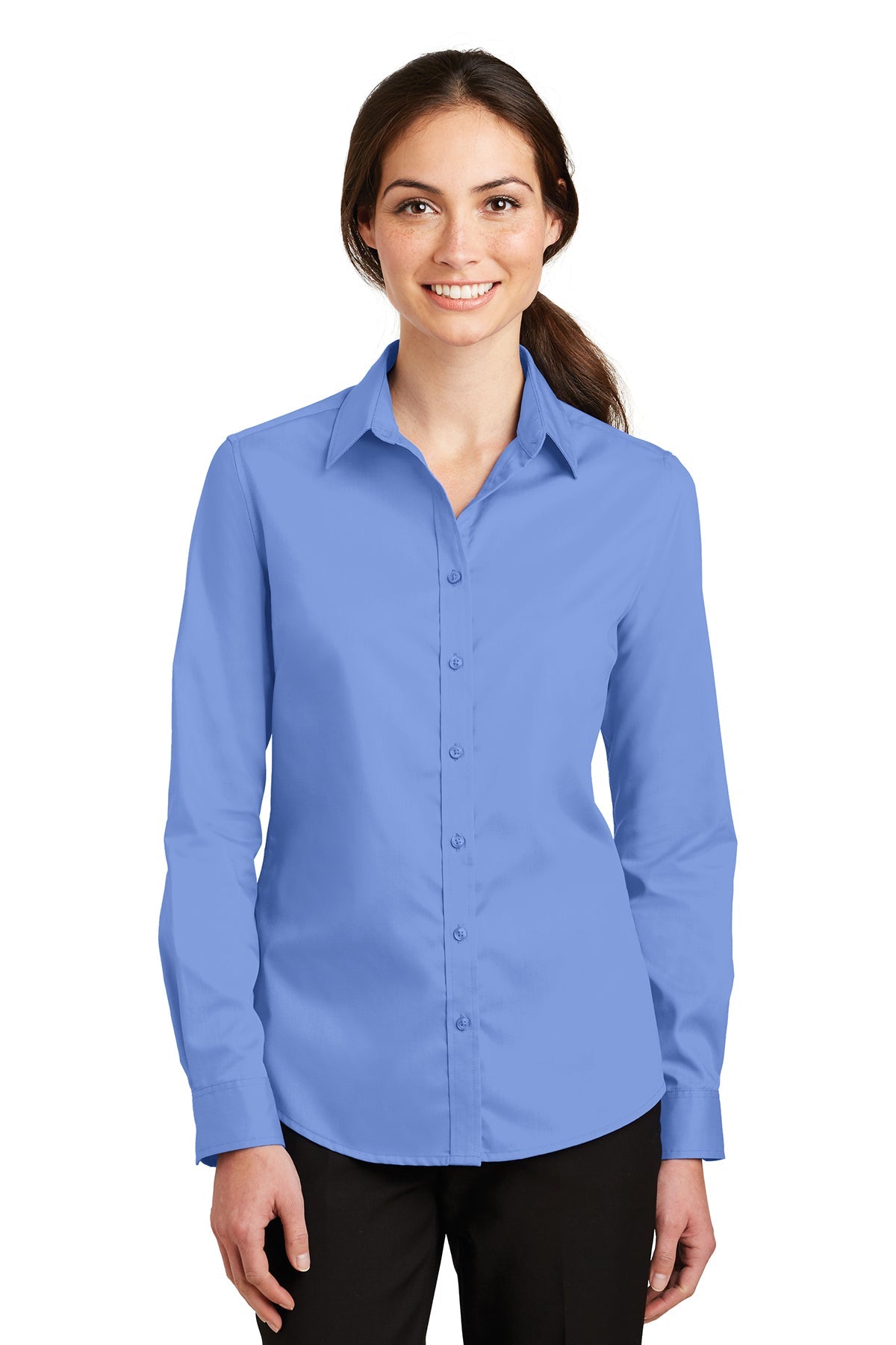 L663 Port Authority® Ladies SuperPro™ Twill Shirt
