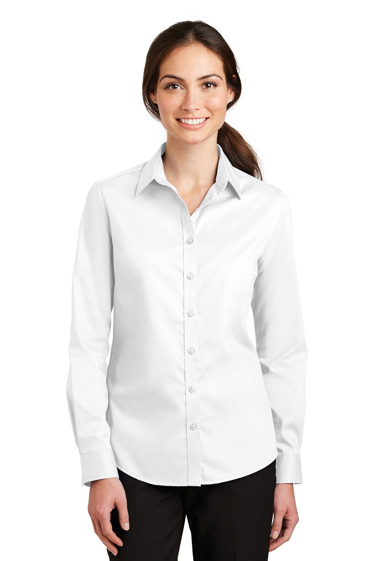 L663 Port Authority® Ladies SuperPro™ Twill Shirt
