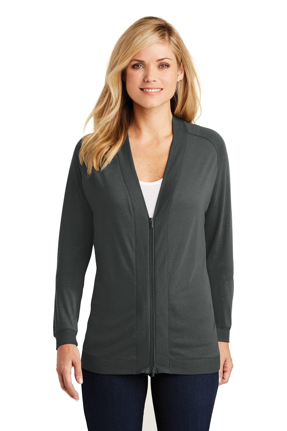 LK5431 Port Authority® Ladies Concept Bomber Cardigan