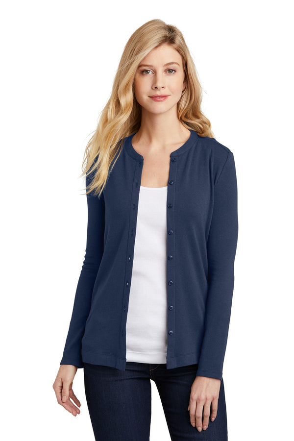 LK5434 Port Authority ® Ladies Concept Long Pocket Cardigan