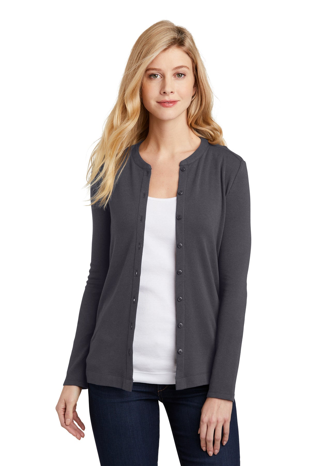 LK5434 Port Authority ® Ladies Concept Long Pocket Cardigan