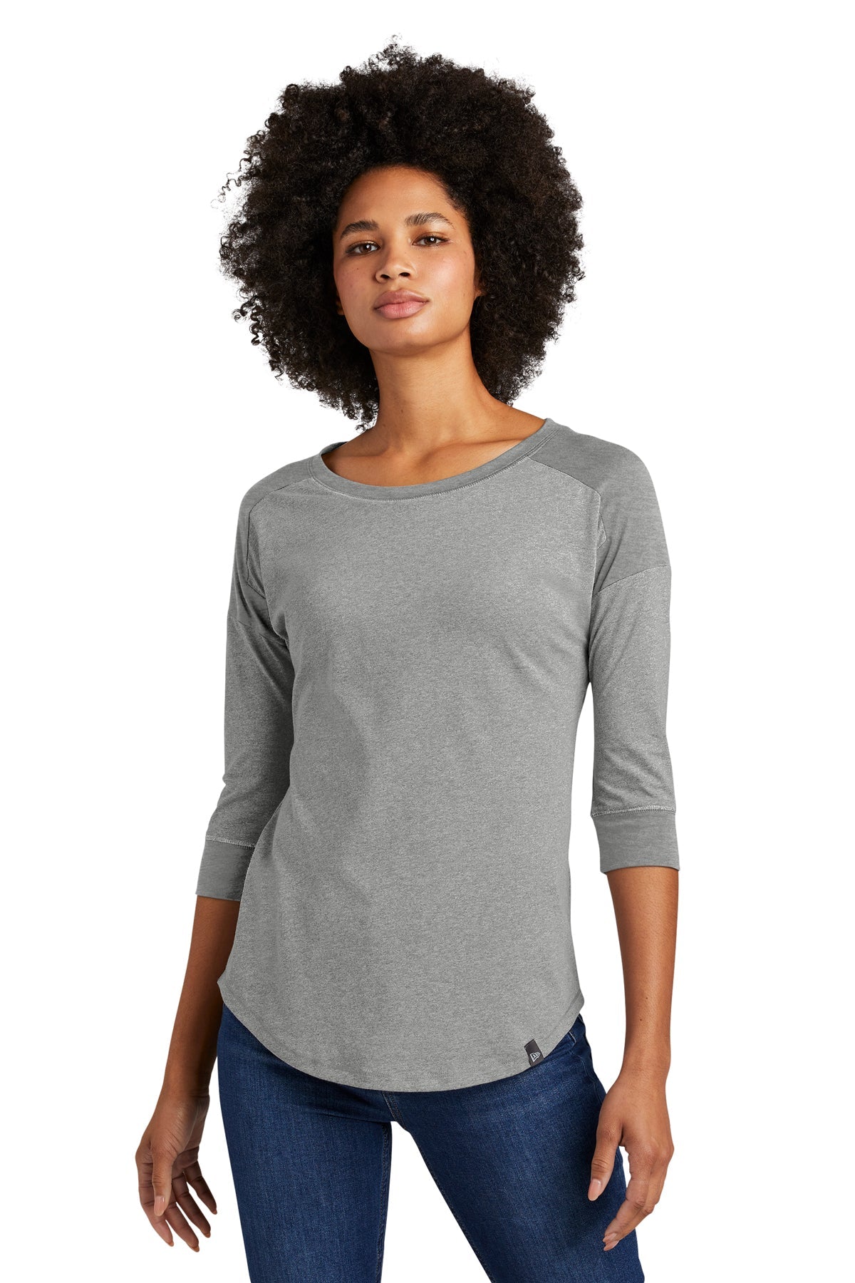 LNEA104  New Era® Ladies Heritage Blend 3/4-Sleeve Baseball Raglan Tee - FRIDAY ONLY ITEM
