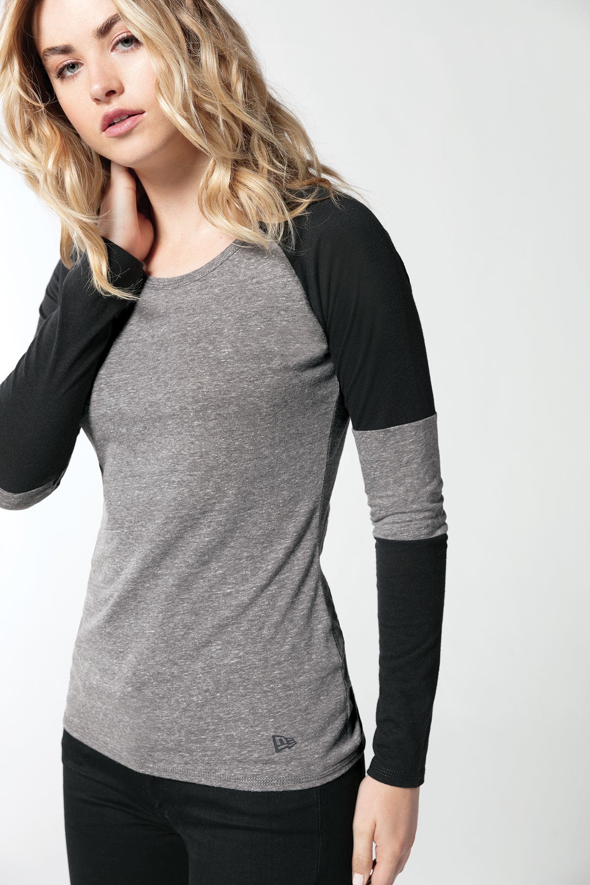 LNEA132 New Era® Ladies Tri-Blend Performance Baseball Tee - FRIDAY ONLY ITEM