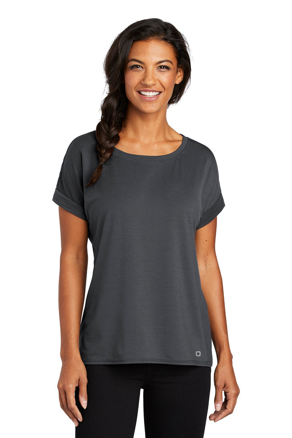 LOG800 OGIO ® Ladies Luuma Cuffed Short Sleeve