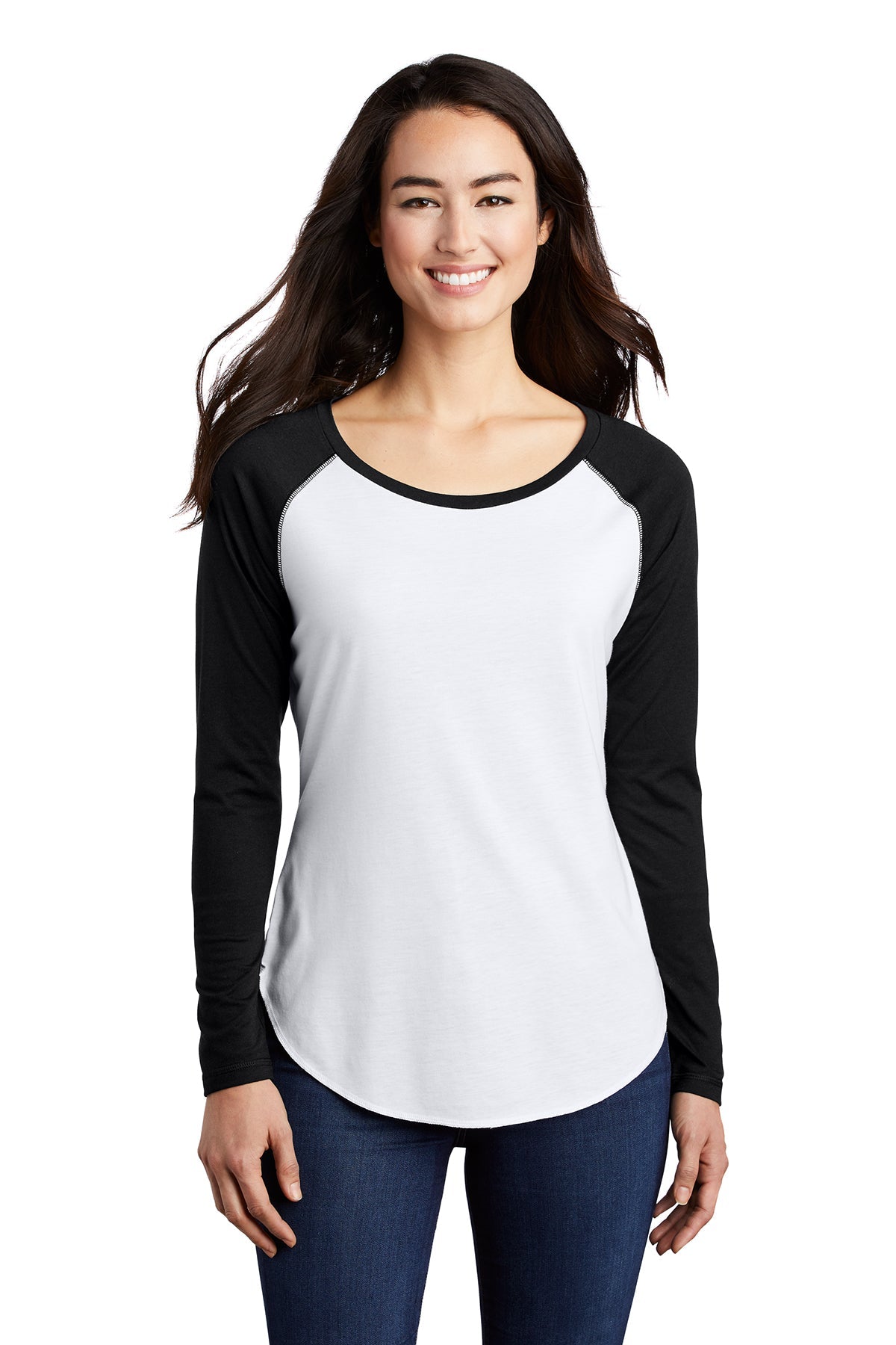 LST400LS Sport-Tek® Ladies PosiCharge® Long Sleeve Tri-Blend Wicking Scoop Neck Raglan Tee - FRIDAY ONLY ITEM