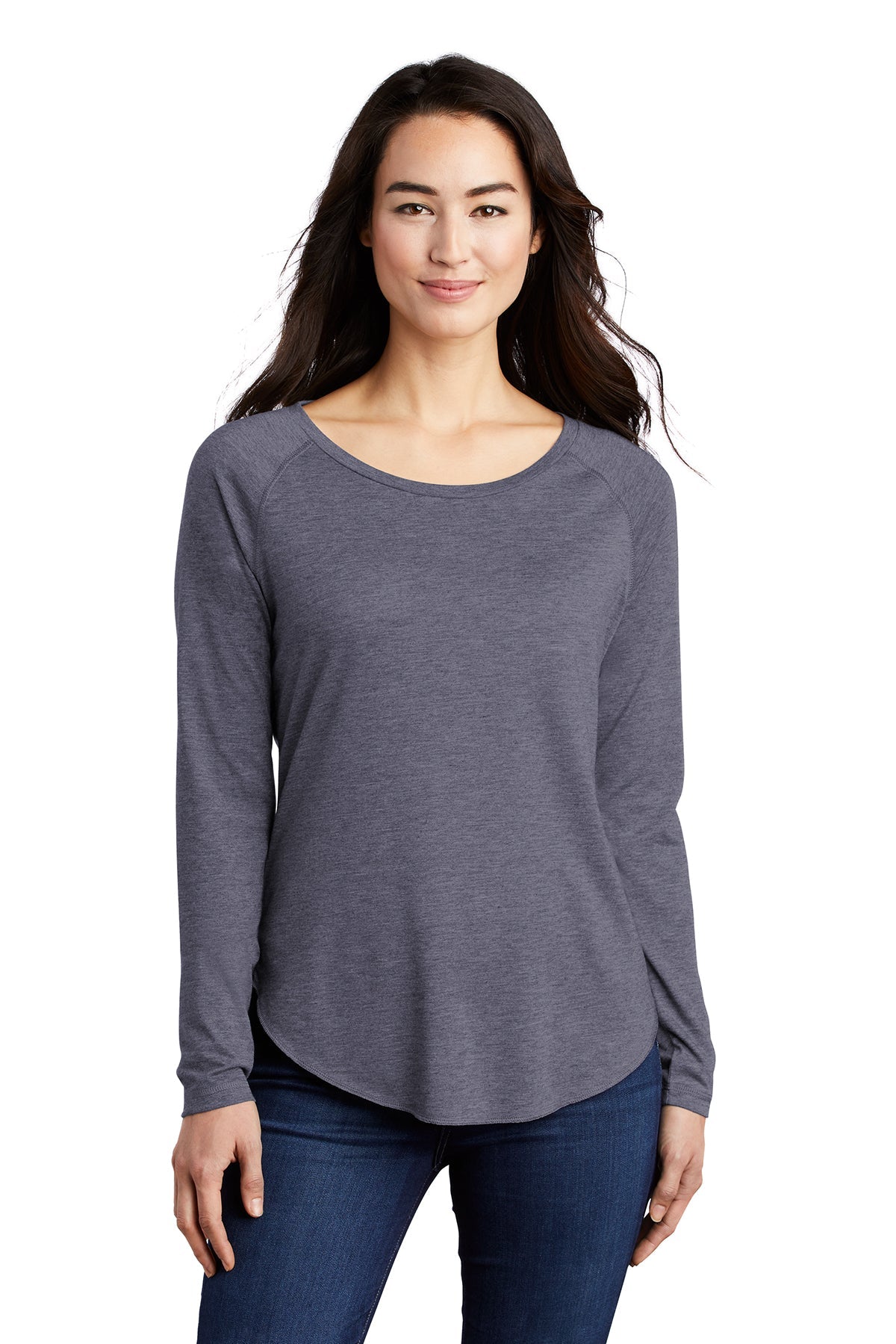 LST400LS Sport-Tek® Ladies PosiCharge® Long Sleeve Tri-Blend Wicking Scoop Neck Raglan Tee - FRIDAY ONLY ITEM