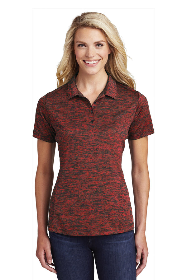 LST590  Sport-Tek® Ladies PosiCharge® Electric Heather Polo