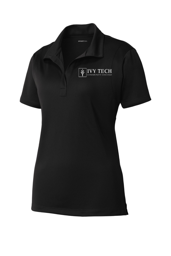 Embroidered Women's Micropique Sport-Wick Polo (Sport-Tek LST650) - Black