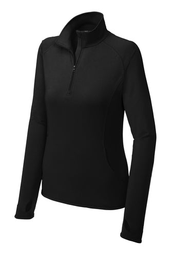 Ladies 1/4 Zip LST850 - Black
